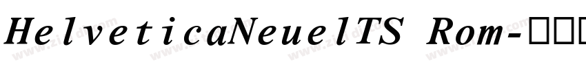 HelveticaNeuelTS Rom字体转换
